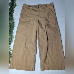 Maeve By Anthropologie Crop Wide Leg Pants Cotton Linen Size 20W